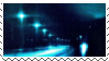 blue street lights